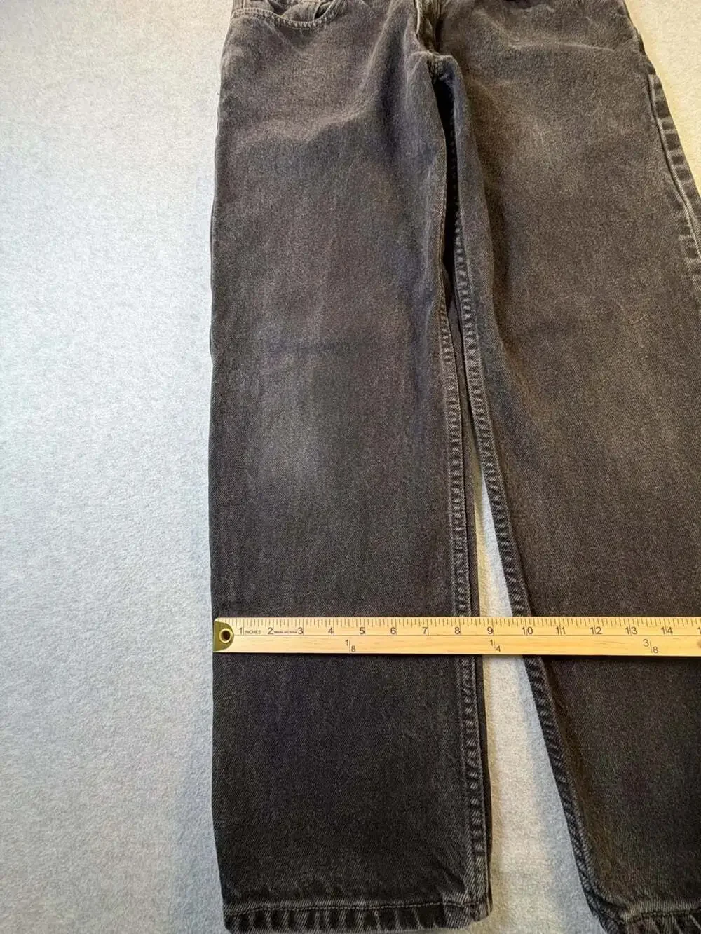 Levi's 550 Relaxed Fit Black Denim Jeans Size 33x30
